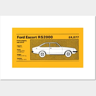 FORD ESCORT RS2000 - road test data Posters and Art